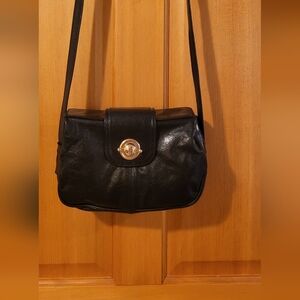Classic black leather purse